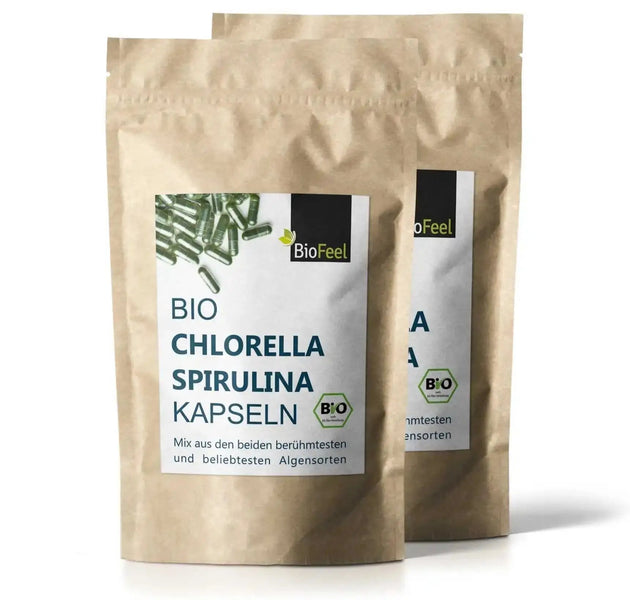 Bio Chlorella & Spirulina Mix Kapseln, 360 Stk., 550mg